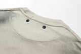 DAXUEN Faded crew neck t-shirt with 'MENTALITY' embroidery