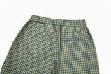 DAXUEN Unisex wide-leg cropped plaid pants