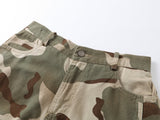 DAXUEN Wide-leg camouflage pants with textured fabric