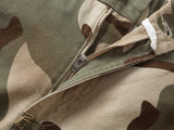 DAXUEN Wide-leg camouflage pants with textured fabric