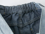 DAXUEN Light to medium blue denim wide-leg jeans