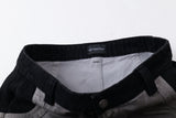 DAXUEN Wide-leg color-block pants with abstract pattern
