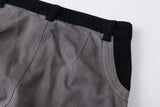 DAXUEN Wide-leg color-block pants with abstract pattern