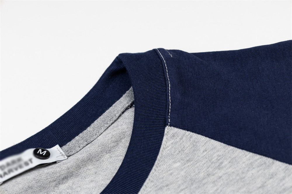 DAXUEN Two-tone raglan sleeve t-shirt with graphic prints