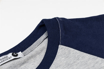 DAXUEN Two-tone raglan sleeve t-shirt with graphic prints