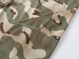 DAXUEN Wide-leg camouflage pants with textured fabric