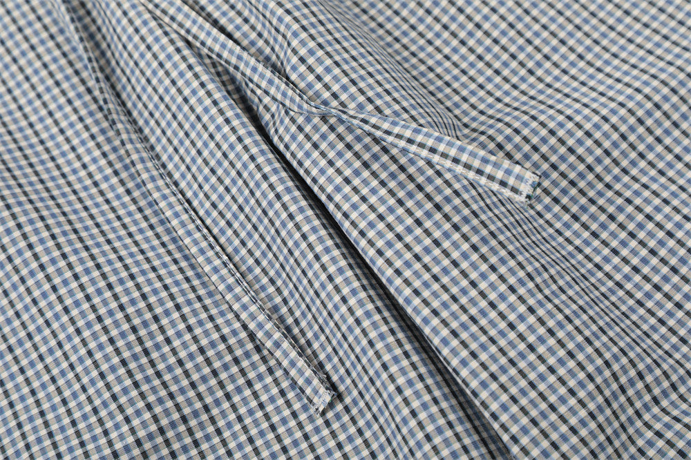 DAXUEN Wide-leg gingham pants with elastic waistband