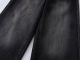 DAXUEN Faded wide-leg denim trousers with contrasting stitching