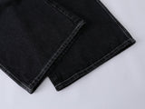 DAXUEN Faded wide-leg denim trousers with contrasting stitching