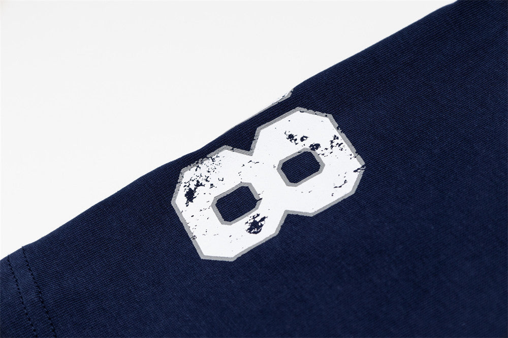 DAXUEN Two-tone raglan sleeve t-shirt with graphic prints