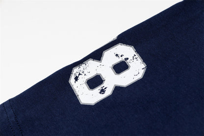 DAXUEN Two-tone raglan sleeve t-shirt with graphic prints