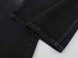 DAXUEN Faded wide-leg denim trousers with contrasting stitching