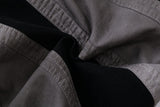 DAXUEN Wide-leg color-block pants with abstract pattern