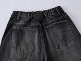 DAXUEN Faded wide-leg denim trousers with contrasting stitching