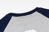 DAXUEN Two-tone raglan sleeve t-shirt with graphic prints