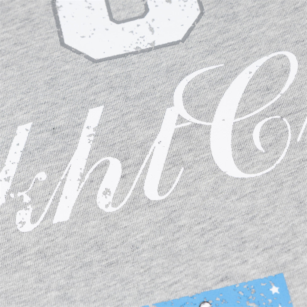 DAXUEN Two-tone raglan sleeve t-shirt with graphic prints