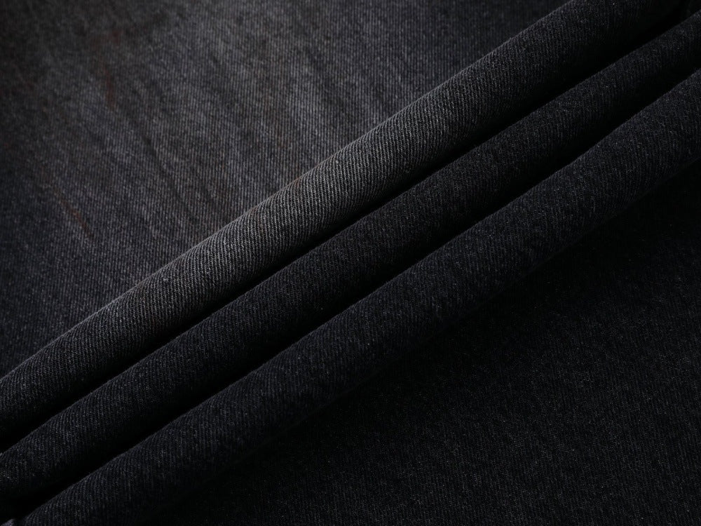 DAXUEN Faded wide-leg denim trousers with contrasting stitching