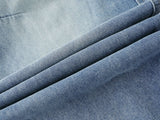 DAXUEN Light to medium blue denim wide-leg jeans