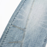 DAXUEN Wide leg vintage wash denim jeans