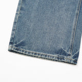 DAXUEN Pair of loose-fit wide-leg denim jeans in medium blue wash