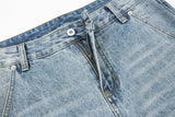 DAXUEN Wide leg vintage wash denim jeans
