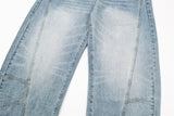 DAXUEN Wide leg vintage wash denim jeans