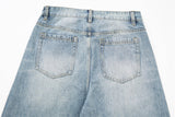 DAXUEN Wide leg vintage wash denim jeans
