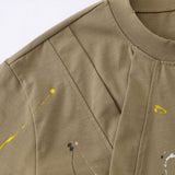 DAXUEN Oversized short-sleeved paint splash t-shirt