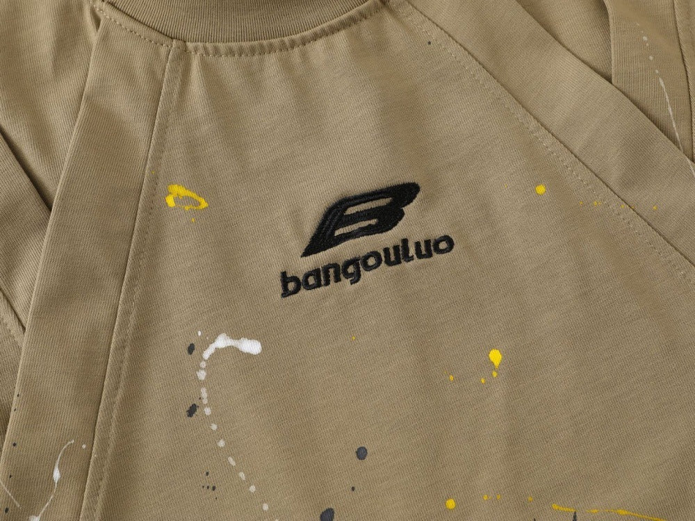 DAXUEN Oversized short-sleeved paint splash t-shirt