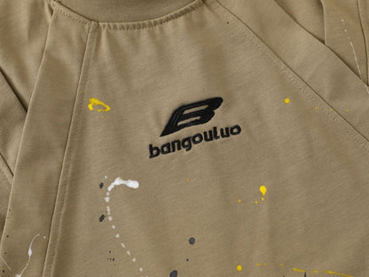 DAXUEN Oversized short-sleeved paint splash t-shirt