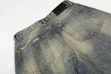 DAXUEN Distressed wide-leg denim jeans