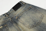 DAXUEN Distressed wide-leg denim jeans