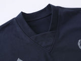 DAXUEN Vintage graphic V-neck t-shirt