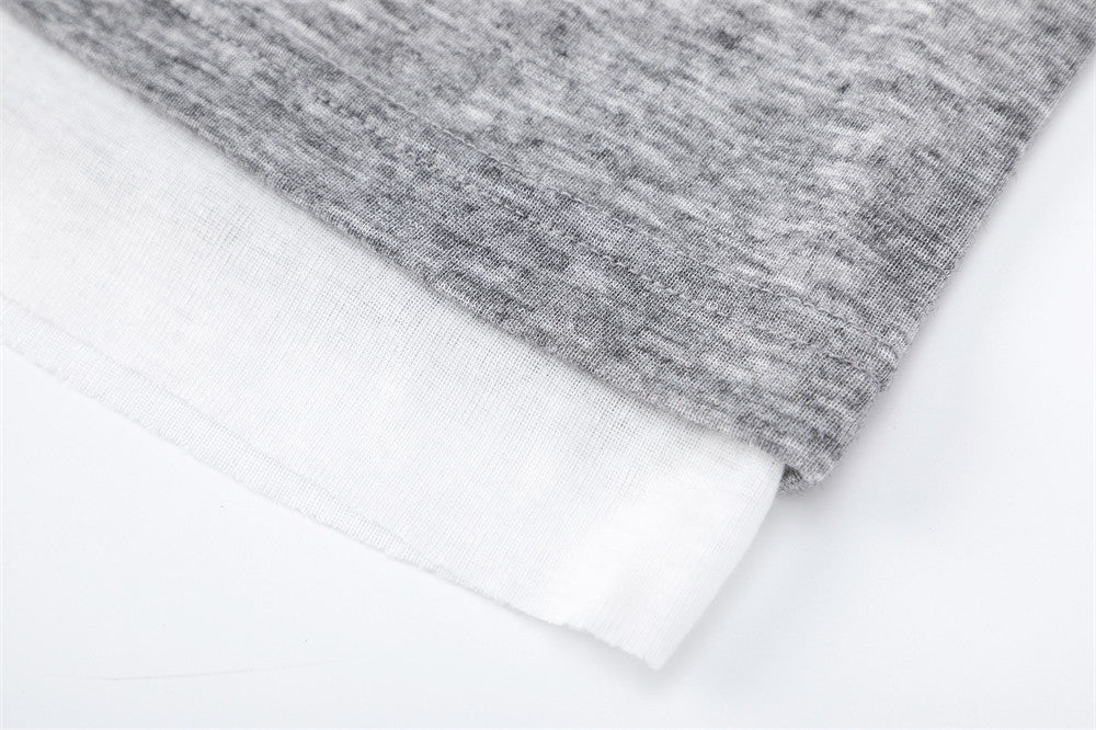 DAXUEN Layered look long sleeve crew neck top