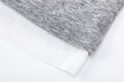 DAXUEN Layered look long sleeve crew neck top