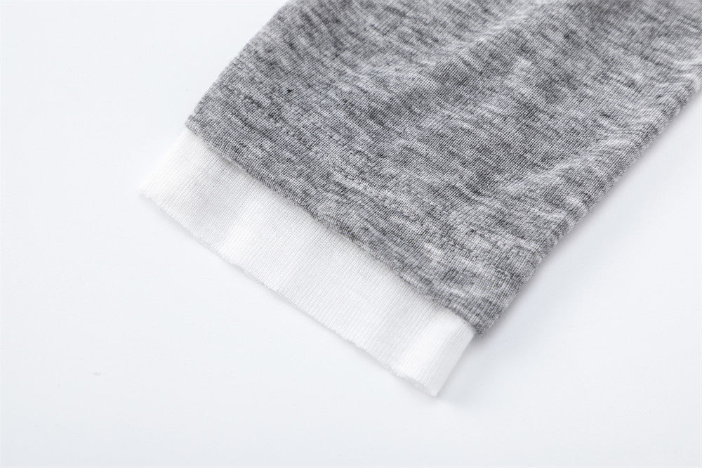 DAXUEN Layered look long sleeve crew neck top