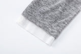DAXUEN Layered look long sleeve crew neck top