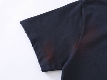 DAXUEN Relaxed-fit short-sleeved T-shirt with ribbed collar