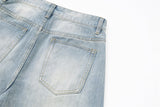 DAXUEN High-waisted wide-leg vintage wash jeans
