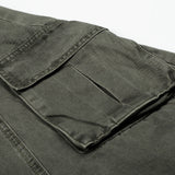 DAXUEN Wide-leg balloon-leg cargo pants in olive green and charcoal grey