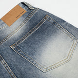 DAXUEN Distressed wide-leg denim jeans with a relaxed fit
