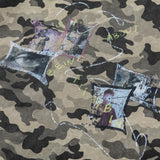 DAXUEN Camouflage graphic t-shirt with polaroid style print