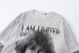DAXUEN Men's distressed long-sleeve t-shirt with layered design