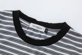 DAXUEN Striped crew-neck short-sleeve T-shirt with patch pocket