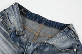 DAXUEN Distressed wide-leg denim jeans with a relaxed fit