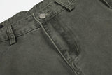 DAXUEN Wide-leg balloon-leg cargo pants in olive green and charcoal grey