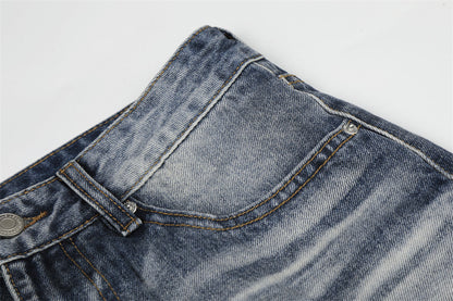 DAXUEN Distressed wide-leg denim jeans with a relaxed fit