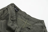 DAXUEN Wide-leg balloon-leg cargo pants in olive green and charcoal grey