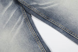 DAXUEN Distressed wide-leg denim jeans with a relaxed fit
