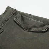 DAXUEN Wide-leg balloon-leg cargo pants in olive green and charcoal grey